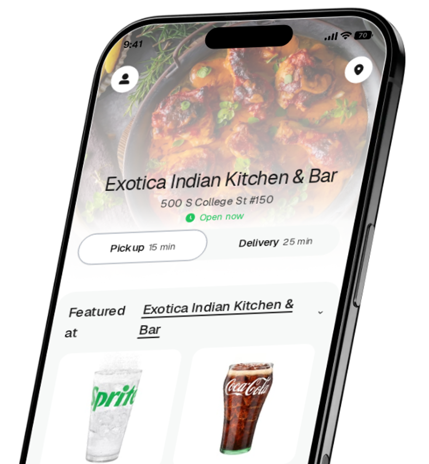 Exotica Indian Kitchen & Bar app preview